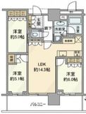 ブランズタワー豊洲 39階 間取り図