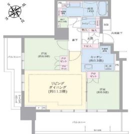 プラウドタワー東池袋 14階 間取り図