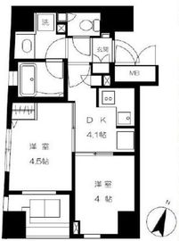 レックス赤坂レジデンス 2階 間取り図