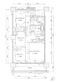パークハビオ恵比寿 12階 間取り図