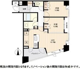 セントラルレジデンス番町シティタワー 6階 間取り図