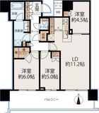 パークタワー晴海 11階 間取り図