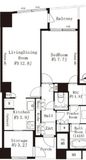品川Vタワー タワー棟 20階 間取り図