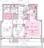 HARUMI FLAG SUN VILLAGE (晴海フラッグ サンヴィレッジ) 39階 間取り図