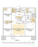 HARUMI FLAG SUN VILLAGE T棟 (晴海フラッグ サンヴィレッジ T棟) 17階 間取り図