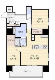 ザ・パークハウス芝御成門 9階 間取り図