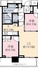 ザ・パークハウス晴海タワーズ ティアロレジデンス 26階 間取り図
