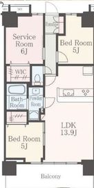 浅草タワー 6階 間取り図