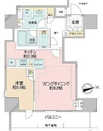 ブリリア上野ガーデン 15階 間取り図