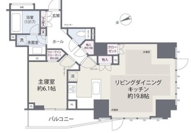 パークリュクス虎ノ門 15階 間取り図