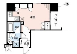 アクシア新宿御苑 5階 間取り図