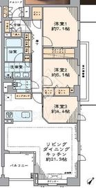 グランヴェール六義園 3階 間取り図