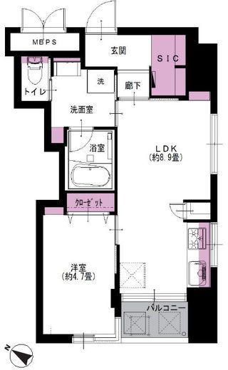 モンテベルデ六義園 3階 間取り図