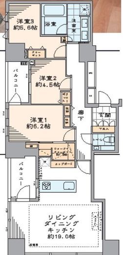 コートレジデントタワー 9階 間取り図