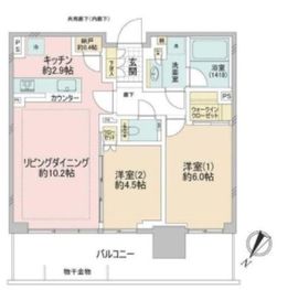 シティタワーズ東京ベイ 30階 間取り図