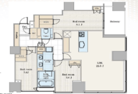 シティタワーズ豊洲ザ・ツイン サウスタワー 40階 間取り図
