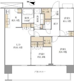 アーバンドックパークシティ豊洲タワー 22階 間取り図