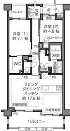 代々木デュープレックス 3階 間取り図