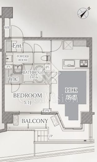 オープンレジデンシア代官山ザ・ハウス 1階 間取り図