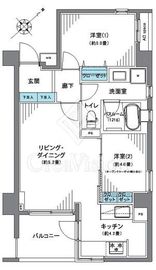 ブランクレア代々木公園 4階 間取り図