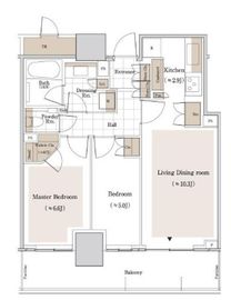 パークタワー西新宿 14階 間取り図