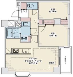 東急ドエルアルス神宮前 3階 間取り図