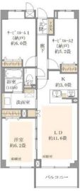 グランツオーベル目白近衛町 1階 間取り図