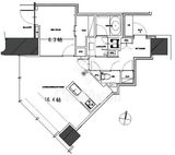 パークコート渋谷ザタワー 5階 間取り図
