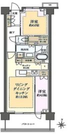 パークシティ高田馬場 7階 間取り図