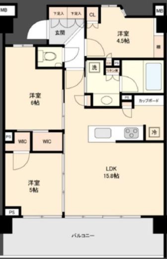コンフォリア市谷柳町 1階 間取り図