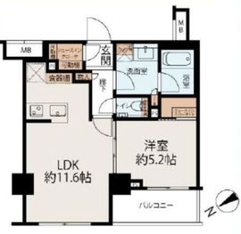 レジデンス白金コローレ 5階 間取り図