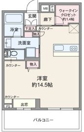 サーラコモド八幡山ヴェローナ 3階 間取り図