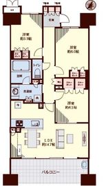 ブランズ・ジオ等々力 4階 間取り図