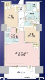 プレミスト日本橋浜町公園 8階 間取り図