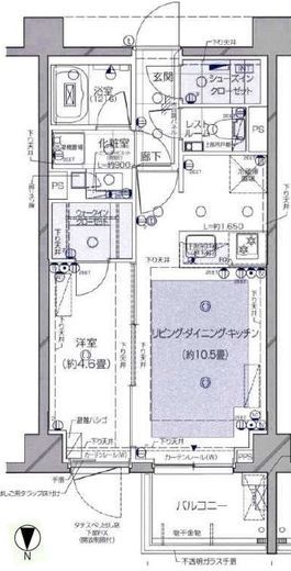 ピアース自由が丘レジデンス 2階 間取り図