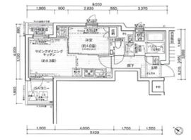 デュオヴェール渋谷初台 2階 間取り図