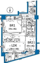 オープンレジデンシア目黒柿の木坂 2階 間取り図