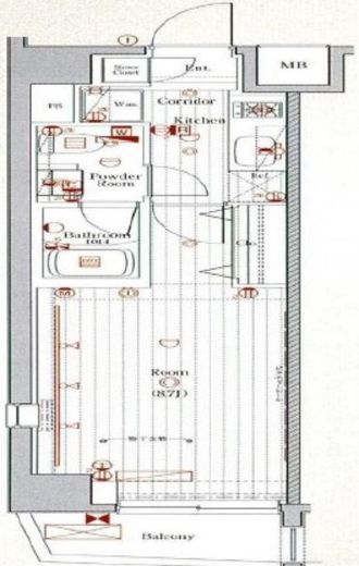 ザ・東京タワーズ ミッドタワー 2階 間取り図