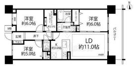 クレストタワー品川シーサイド 12階 間取り図