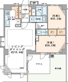 ファミールグラン恵比寿 2階 間取り図