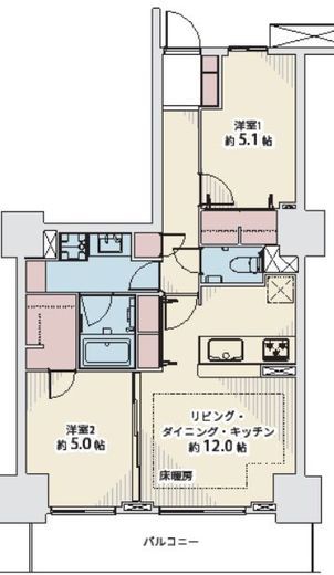 プライムパークス品川シーサイド ザ・タワー 3階 間取り図