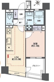 コスモ上野パークサイドシティ 2階 間取り図