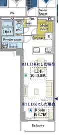 トルナーレ日本橋浜町 26階 間取り図