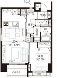 ビヴァーチェ赤坂 3階 間取り図
