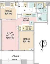 芝浦アイランド ケープタワー 43階 間取り図