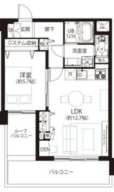 虎ノ門ガーデン 8階 間取り図