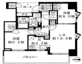 ワールドシティタワーズ ブリーズタワー 24階 間取り図