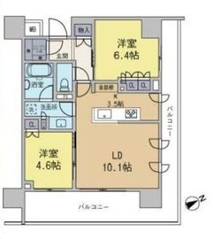 パークホームズ阿佐ヶ谷サウス 5階 間取り図