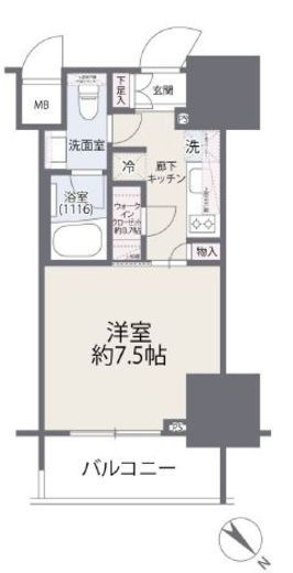 ザ・東京タワーズ ミッドタワー 8階 間取り図