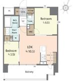 クリオラベルヴィ赤羽東 13階 間取り図